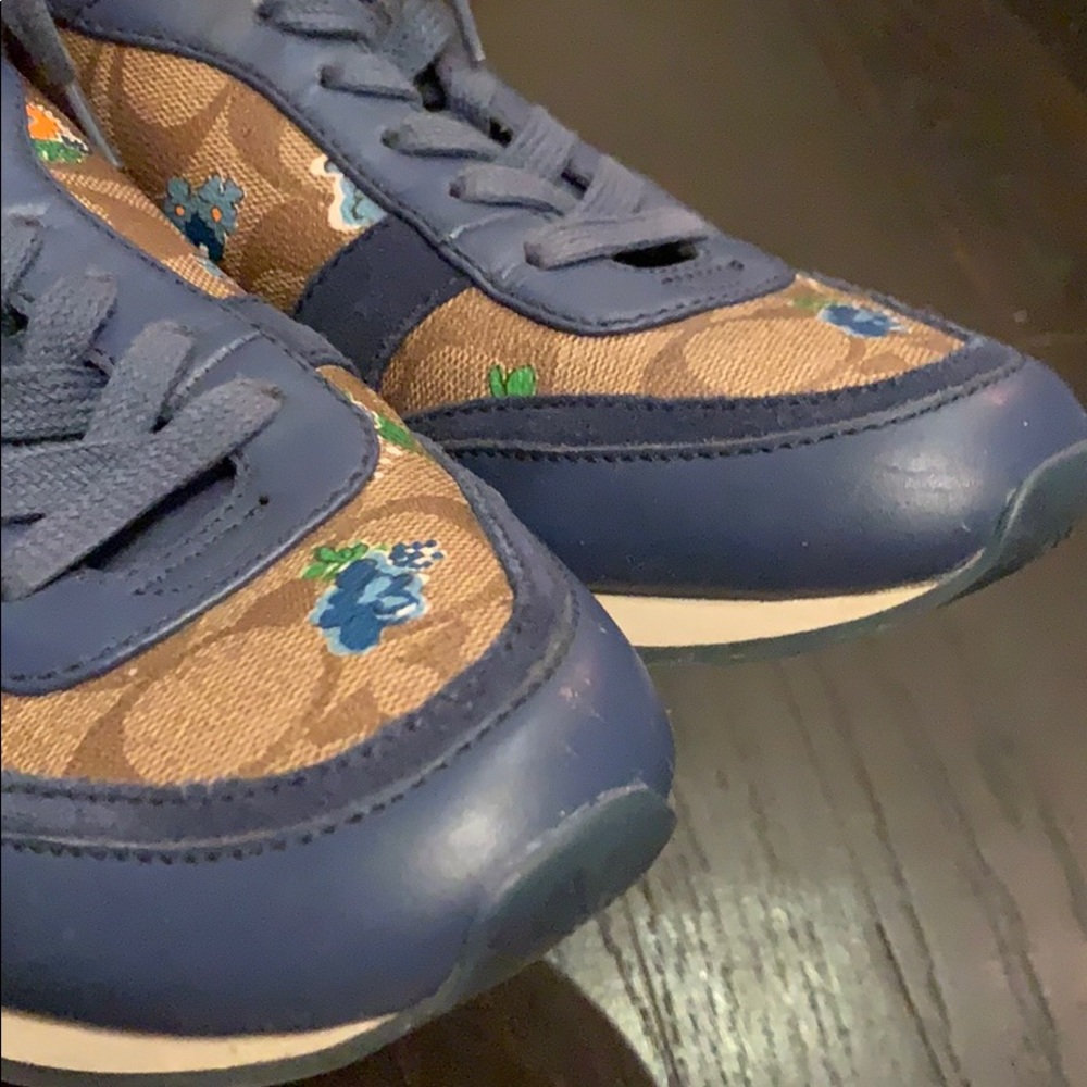COACH REBECCA FLORAL LOGO SNEAKER - Picture 4 of 6
